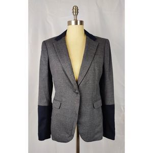 Rag & Bone Womens Single Breasted Fitted Wool Blazer Two Tone USA Office Wear W8